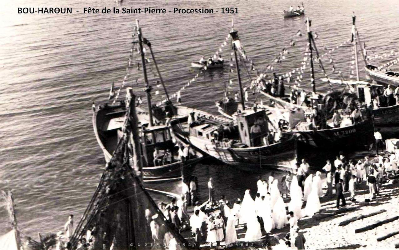 Bou-Haroun - Fete de la Saint-Pierre - Procession - 1951.jpg